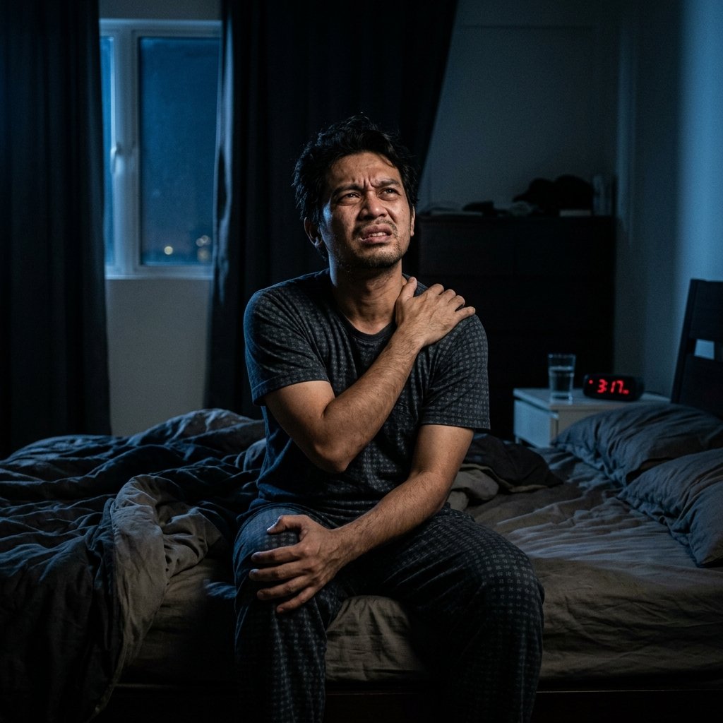 Susah tidur sebab sakit